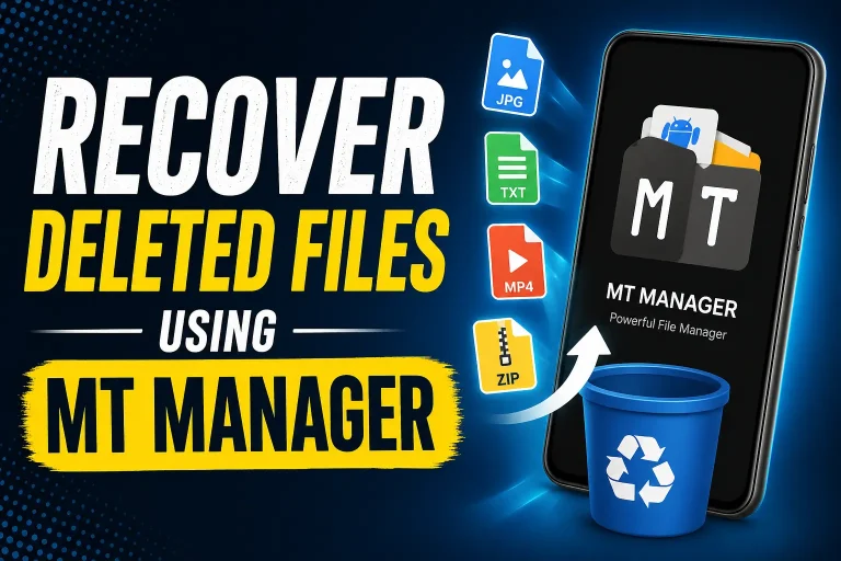 How to Recover Deleted Files Using MT Manager
